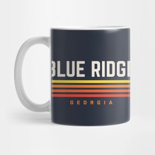 Blue Ridge Georgia Retro Vintage Stripes Mug